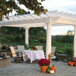 Vinyl Backyard Pergola - Pergolas
