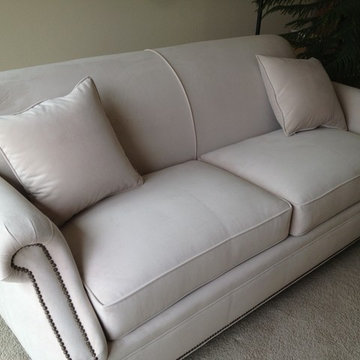 CERISE - TRADITIONAL CUSTOM SOFA OR SECTIONAL WITH NAIL HEAD DETAIL