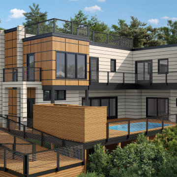 Exceptional 3D Rendering for a Modern Home Exterior