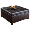 Patsy Tufted Leather Storage Ottoman