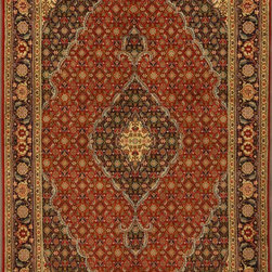 Persian Tabriz rug 4'9 X 6'11 - Area Rugs