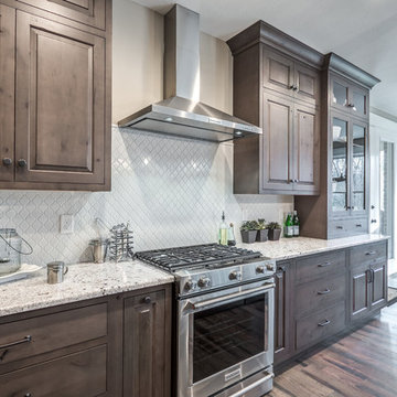 Shiloh Cabinetry - Rustic Alder Silas Finish & Graphite Highlight
