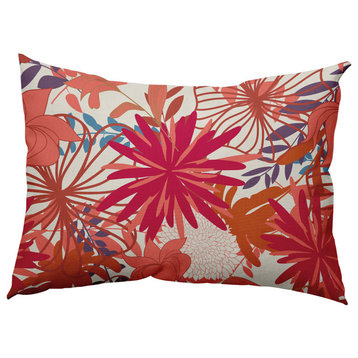 Jumble Floral Accent Pillow, Seed, 14"x20"