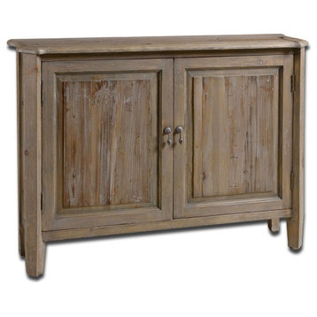 Uttermost A-Lightair Reclaimed Wood Console Cabinet