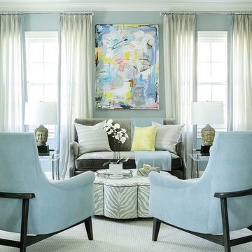 Baby Blue Living Room