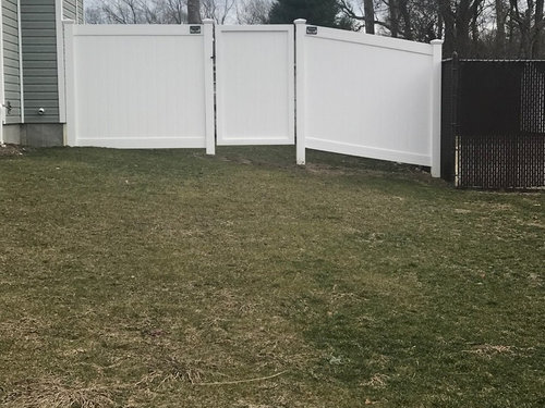 Corner garden/hiding fence gap