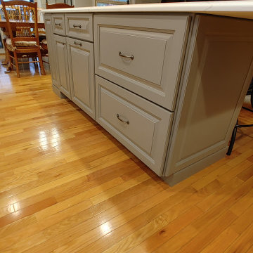 Kitchen Remodel Geneseo, IL Koch Ivory Smoke Fog MSI Calacatta Laza Quartz