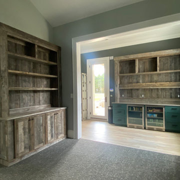 Great Falls- Reclaimed Barn Wood Golf Simulator Room