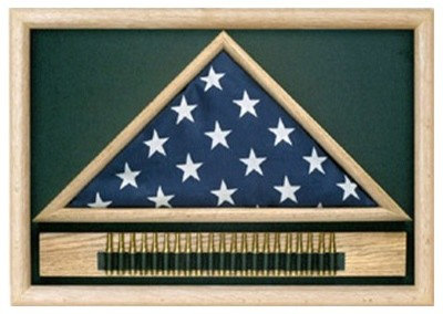 Military 21 Gun Salute Flag Display Case Military 21 Gun Salute Flag Display Case