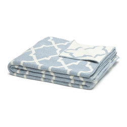 Eco Reversible Morocco Throw - Milk/Blue Pond - Products