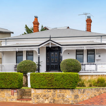 A fresh clean look to the front of c1898 cottage in East Fremantle