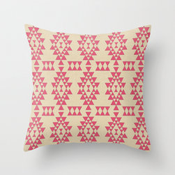 Coral Geo Throw Pillow by Sandra Arduini - Decorative Pillows