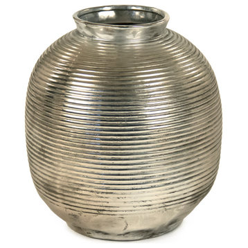 Metallic Spherical Vase, Large