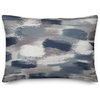 Blue Brushstroke Pattern 14x20 Indoor/Outdoor Pillow