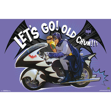 1966 Batman Batcycle Poster, Premium Unframed