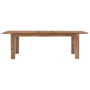 New Pacific Direct Bedford 20" Wood Butterfly Dining Table in Brushed Brown