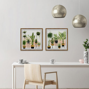 Indoor Oasis Diptych