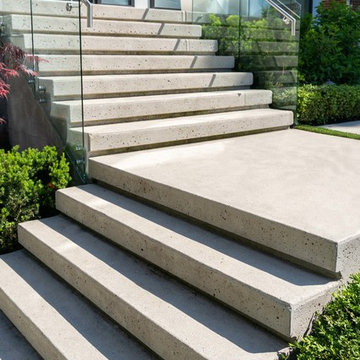 Driveway and Concrete Stairs