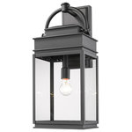 Artcraft Lighting - Fulton AC8240BK Outdoor Light - The "Fulton Collection" of exterior lanterns can lend itself to many surroundings from traditional to transitional. Finished in black with clear glassware. (also available in oil rubbed bronze and other sizes)