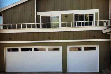 Example of a beach style garage design in Portland