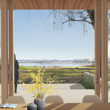 View of Columbia River from Dining