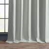 Faux Linen Darkening Curtain Single Panel, Oyster, 50"x108"