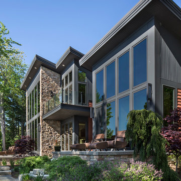 Modern Prairie Style Lake Home