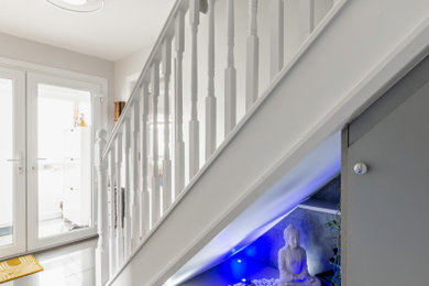 This is an example of a modern staircase in Surrey.