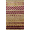 Wool Oriental Hand-KnottedModern Ikat Rug, 4'10"x8'3"
