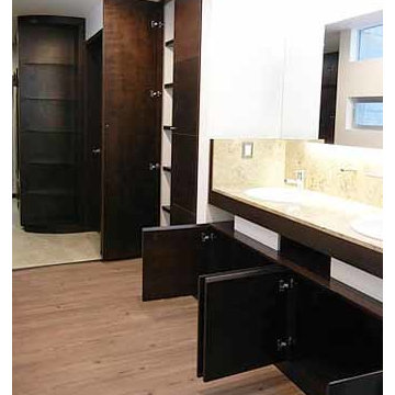 Vestidor y lavabo