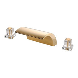Paris Dual Handle Deck Mounted Bathroom Sink Faucet - Bathtub Faucets