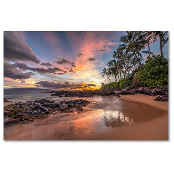 Pierre Leclerc 'Hawaiian Sunset Wonder' Canvas Art, 47x30