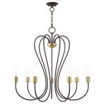 Livex Lighting - Livex Lighting 41367-07 Lucerne - Seven Light Chandelier - Canopy Included: Yes  Canopy DiLucerne Seven Light  Bronze/Antique BrassUL: Suitable for damp locations Energy Star Qualified: n/a ADA Certified: n/a  *Number of Lights: Lamp: 7-*Wattage:60w Medium Base bulb(s) *Bulb Included:No *Bulb Type:Medium Base *Finish Type:Bronze/Antique Brass