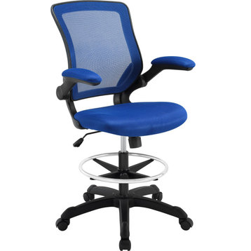 Grove Drafting Chair - Blue
