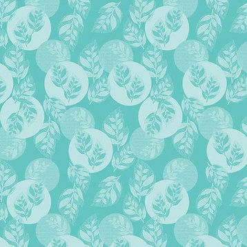 Mille Verdoyant Turquoise Coated Tablecloth