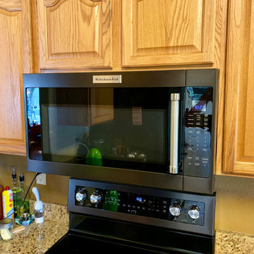 Black Stainless Kitchenaid Microwave