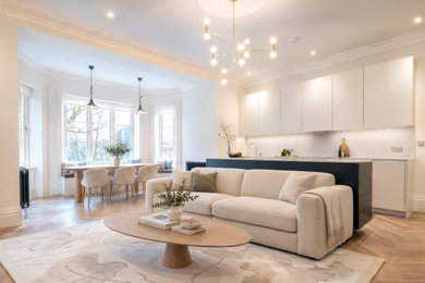 Inspiration for a contemporary living room in London.