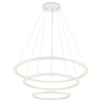 Chalice LED Chandelier With White Finish