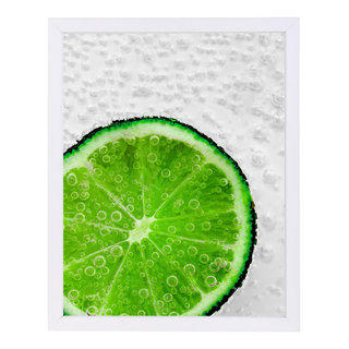 Lime Underwater Bubbles - Contemporary - Prints And Posters - by ...