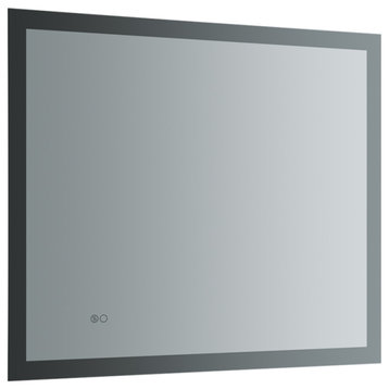 Angelo Bathroom Mirror With Halo Style LED Lighting and Defogger, 36"x30"