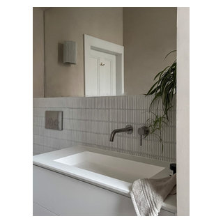Microcement Bathroom - Scandinavian - Bathroom - Edinburgh - by Studio ...