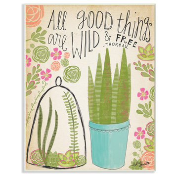 "Good Things Are Wild and Free" 10x15, Wall Plaque Art