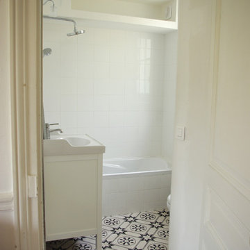La salle de bain de l'étage
