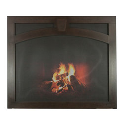 Custom Fireplace Door - Indoor Fireplaces