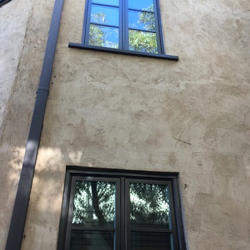 Spanish Style Brown Windows Milgard Ultra Special Installation to keep the look