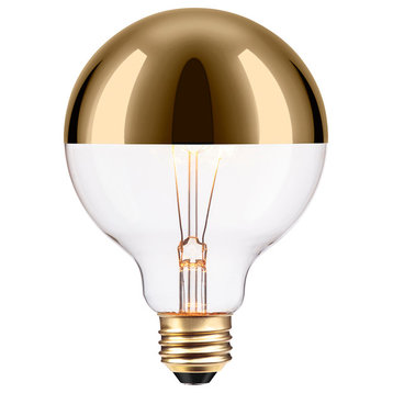 40W Gold Designer Edison Oro Incandescent Light Bulb, E26, 220 Lumens
