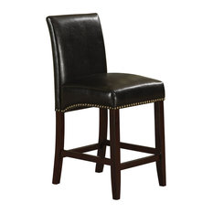 Acme Furniture - Jakki Counter Chairs, Set of 2, Black - Bar Stools and Counter Stools