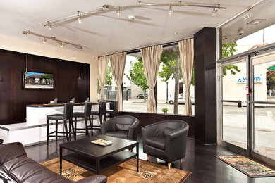 Mid-sized trendy living room photo in San Diego