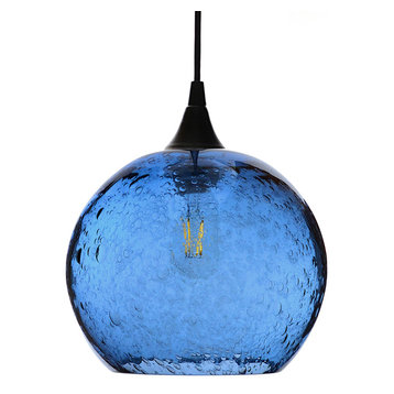 The 15 Best Blue Globe Pendant Lights, Cobalt Blue Pendant Light Shade