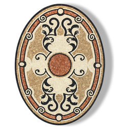 Mediterranean Floor Medallions And Inlays by Medallions and Luxury Tile